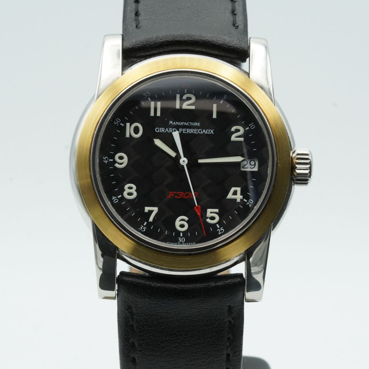 GIRARD-PERREGAUX FÜR FERRARI F30AUTOMATIK HERREN UHR 8025 STAHL RAR 36MM  SCHWARZ