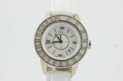 CHRISTIAN DIOR CHRISTAL DAMEN UHR 32MM STAHL MIT BRILLIANTEN CD113112 QUARTZ Uhrenatelier Halle