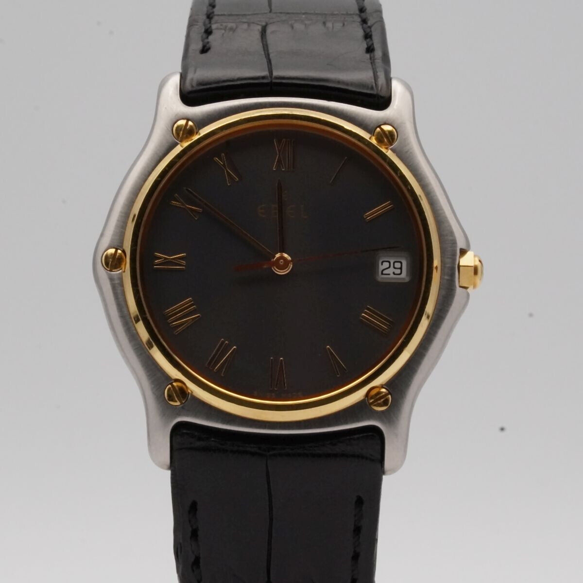 EBEL CLASSIQUE WAVE HERREN UHR 37MM STAHL 18K 750 GOLD QUARTZ 1187141 TOP 2 Uhrenatelier Halle