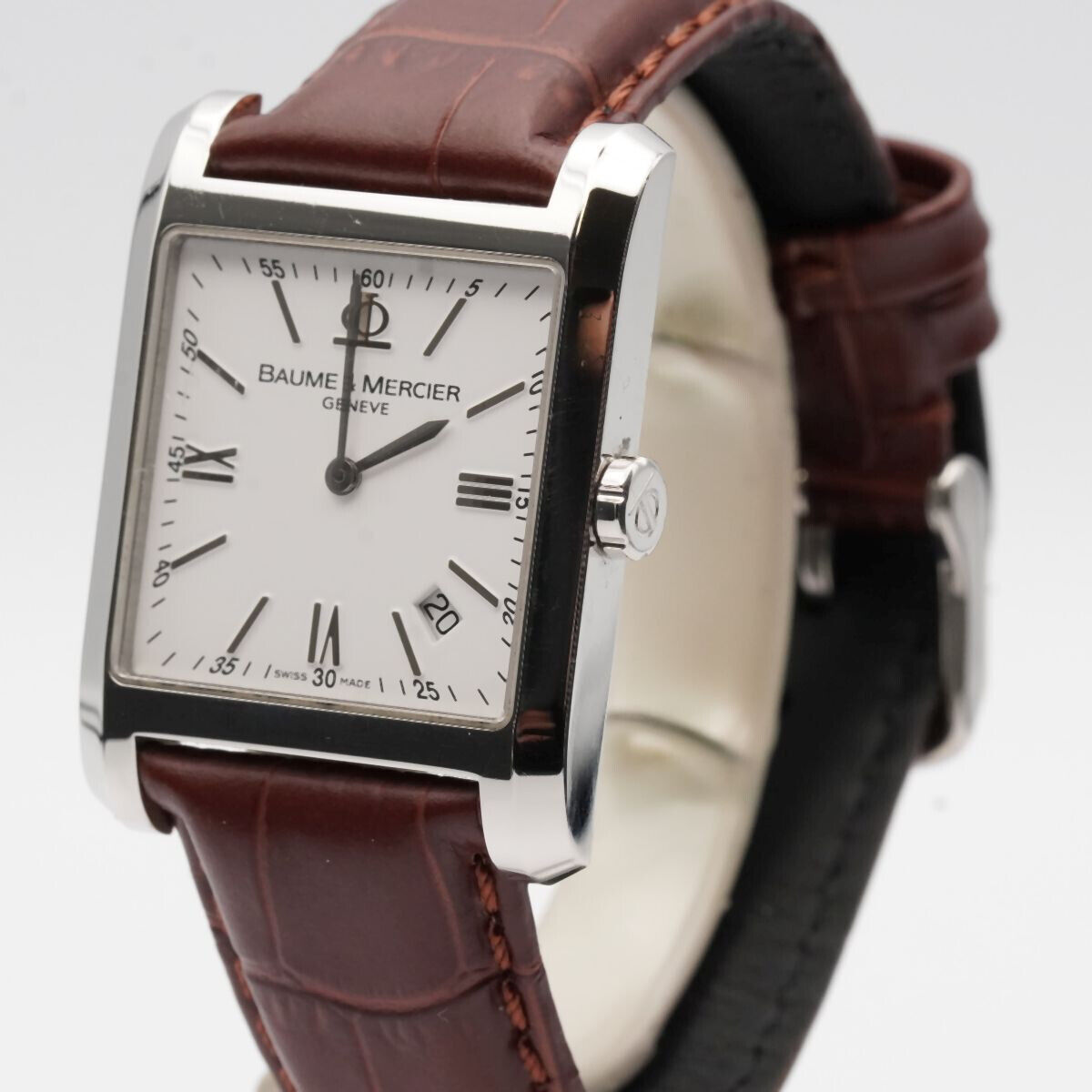 BAUME & MERCIER HAMPTON HERREN UHR 32MM VINTAGE QUARZ MV045120 