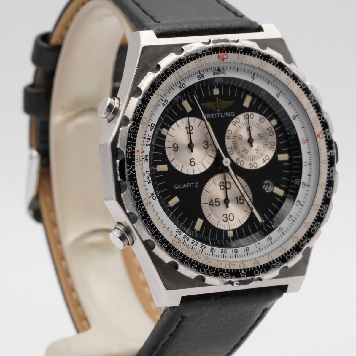 BREITLING VINTAGE JUPITER PILOT HERREN UHR QUARTZ A59027 VINTAGE ARMBANDUHR 43MM Uhrenatelier Halle