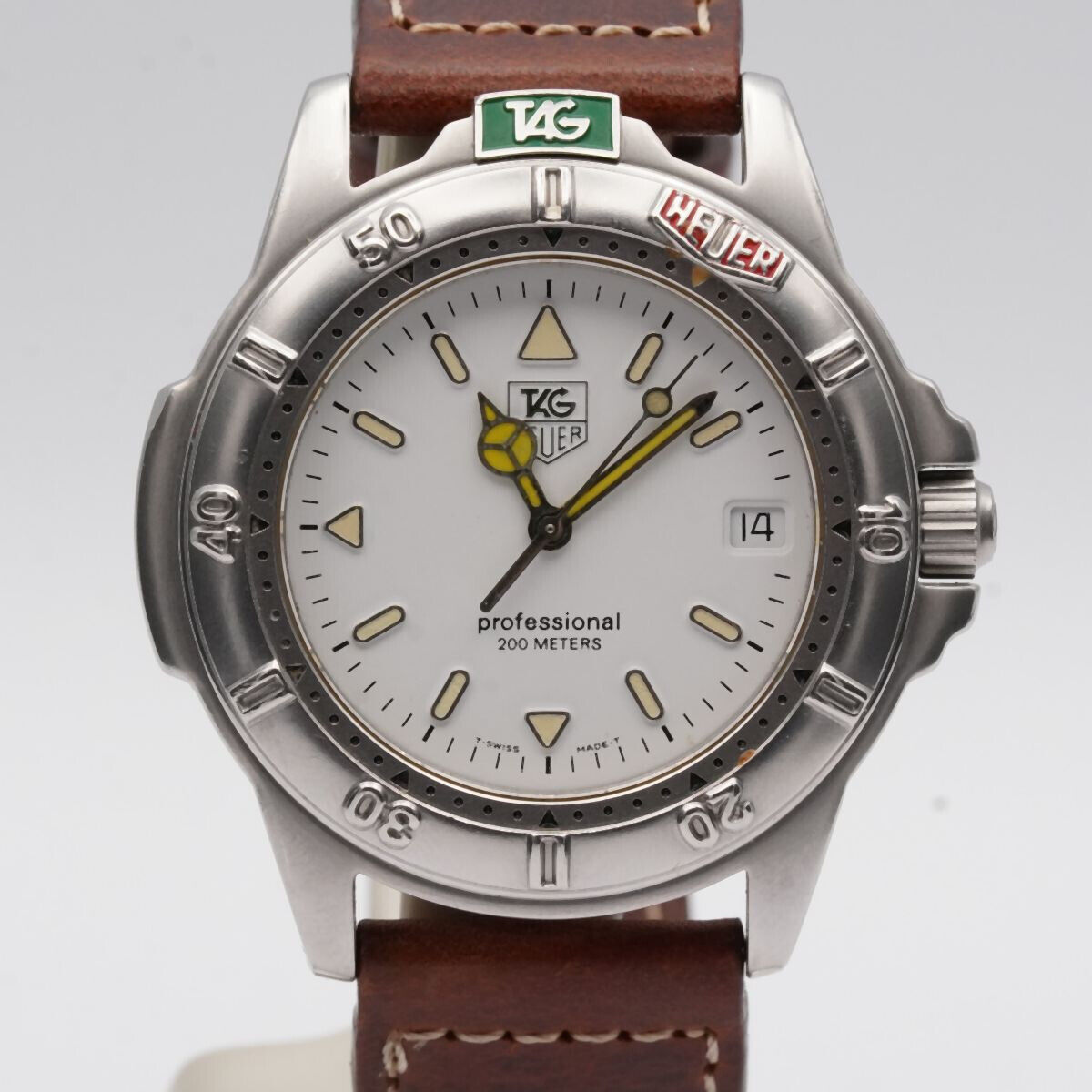 TAG HEUER PROFESSIONAL 4000 HERREN UHR 38MM WF1112 SCHONER ZUSTAND STAHL QUARZ Uhrenatelier Halle