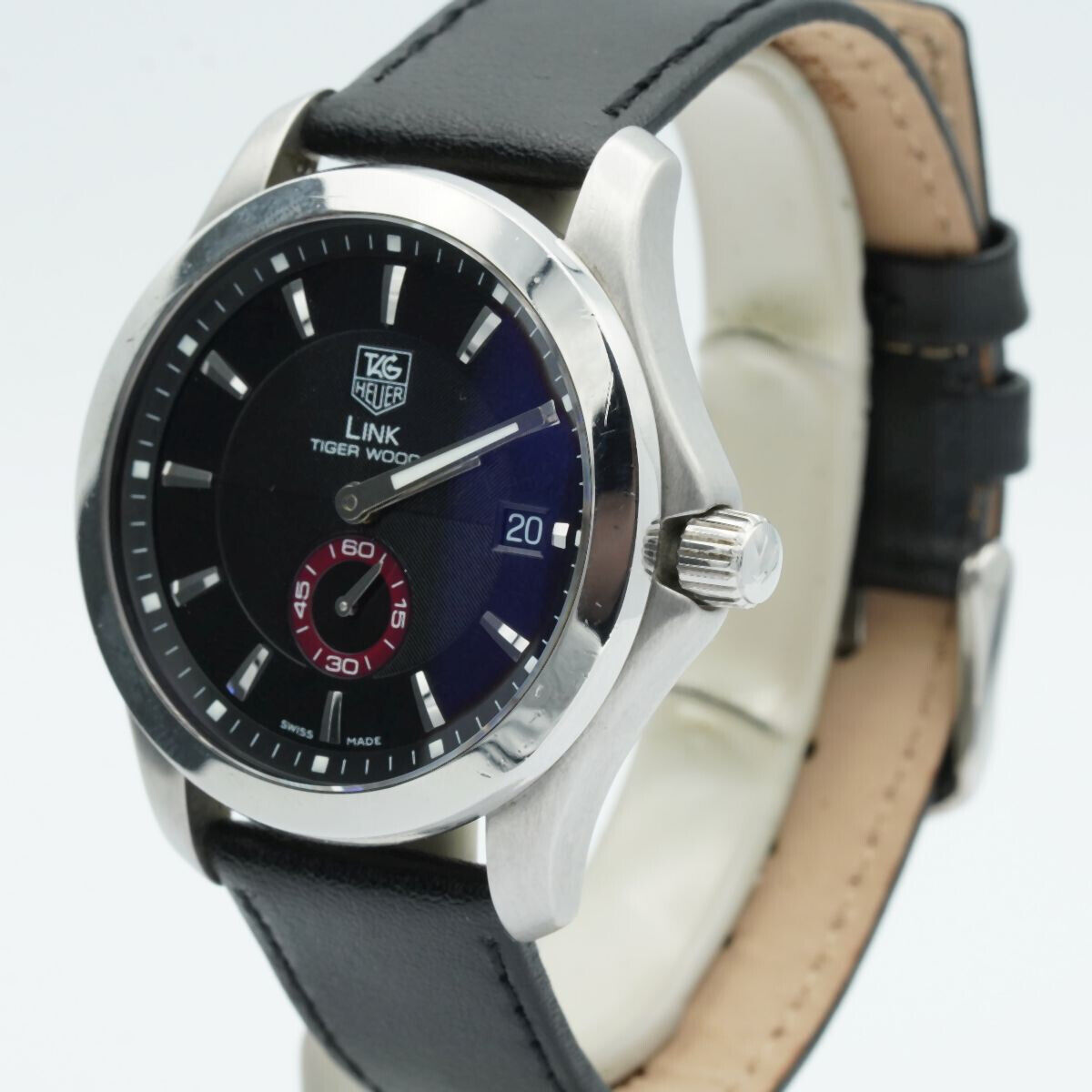 TAG HEUER PROFESSIONAL LINK HERREN UHR AUTOMATIK 38MM TIGER WOODS WJF211D Uhrenatelier Halle