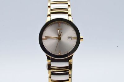 RADO CENTRIX DAMEN UHR 28MM 111.0930.3 KERAMIK GOLD QUARTZ MIT STAHL BAND Uhrenatelier Halle