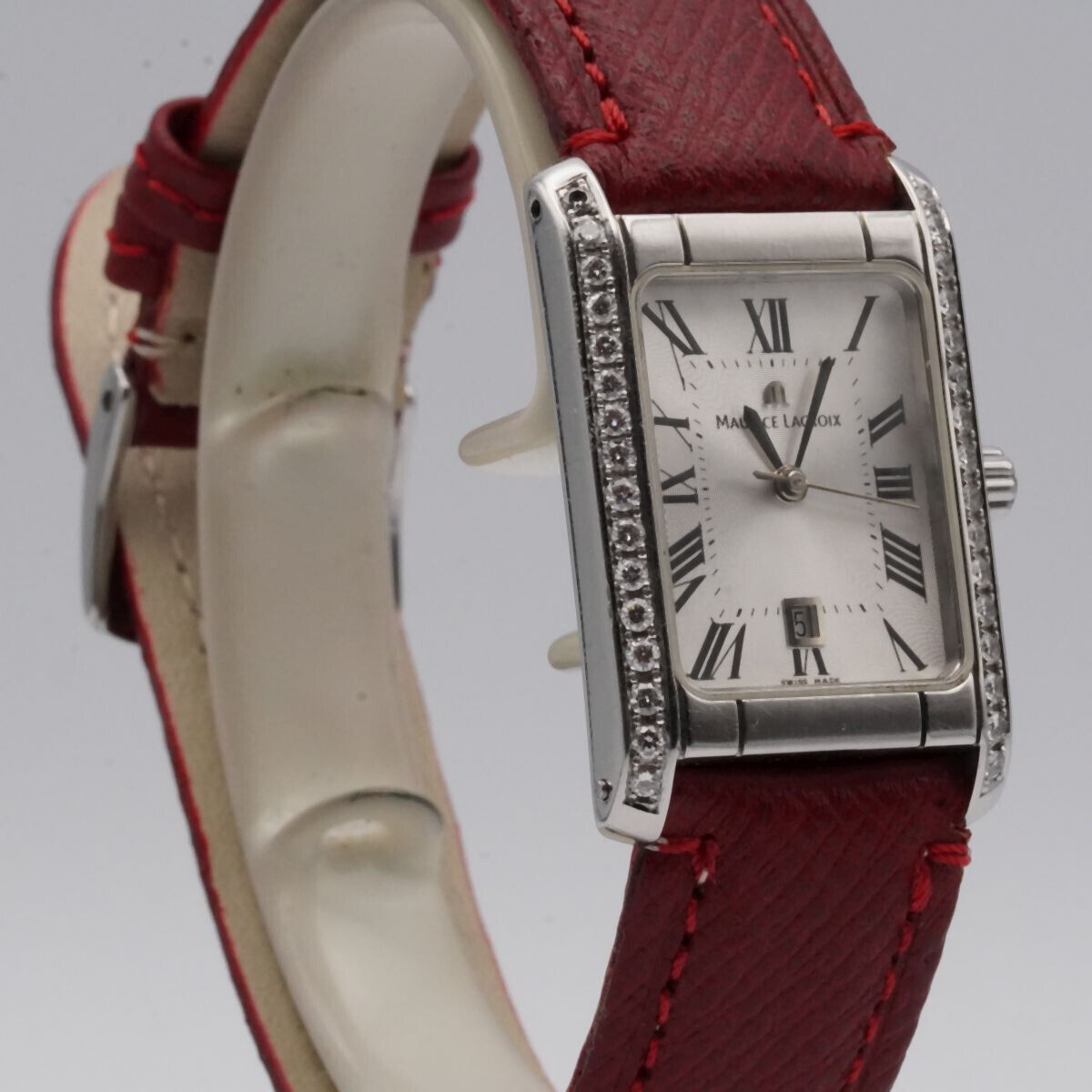 MAURICE LACROIX MIROS CAREE DAMEN UHR STAHL 79745 SCHON 20MM BRILLIANTEN ML155 Uhrenatelier Halle