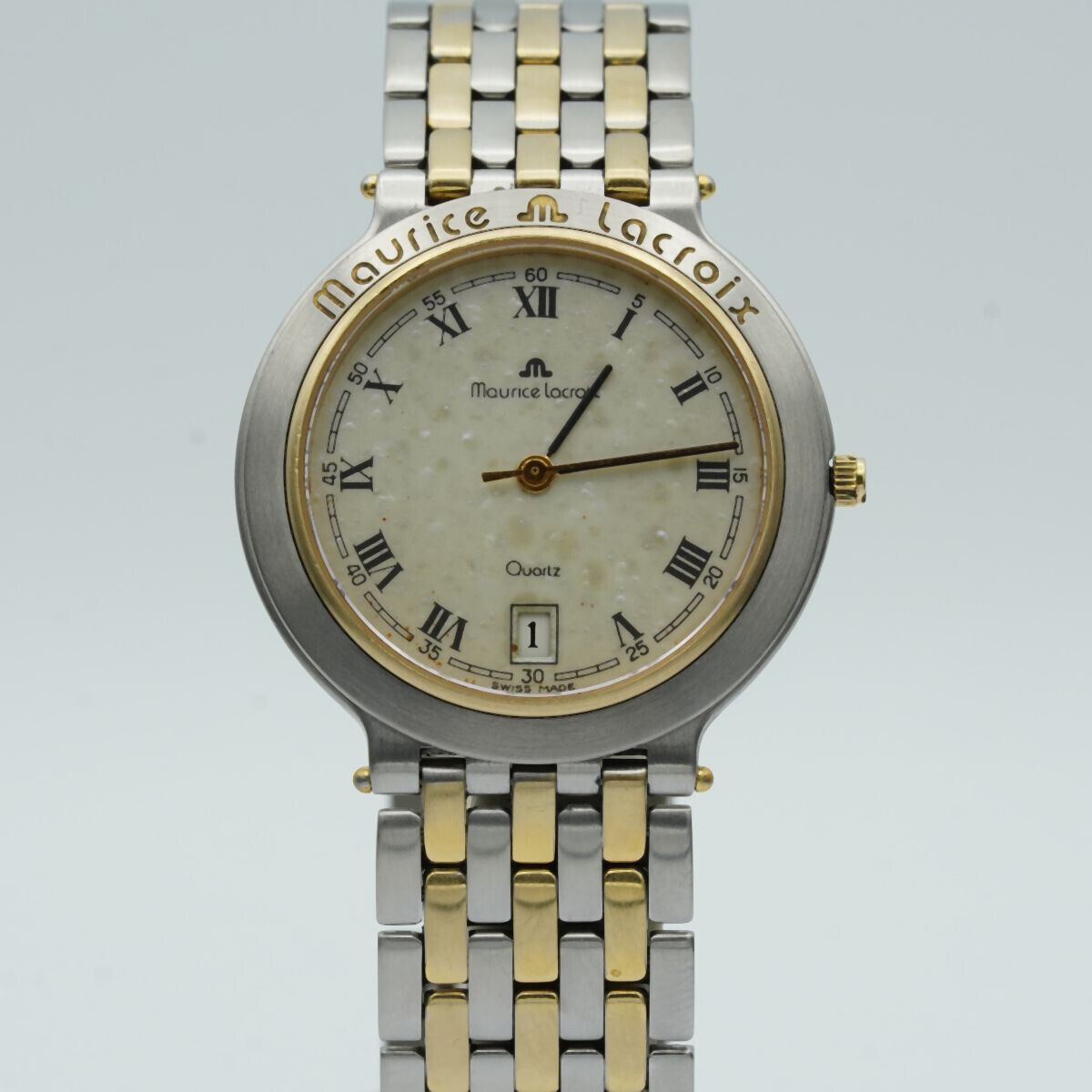 MAURICE LACROIX VINTAGE DAMEN UHR STAHL 34MM 95961 QUARZ 