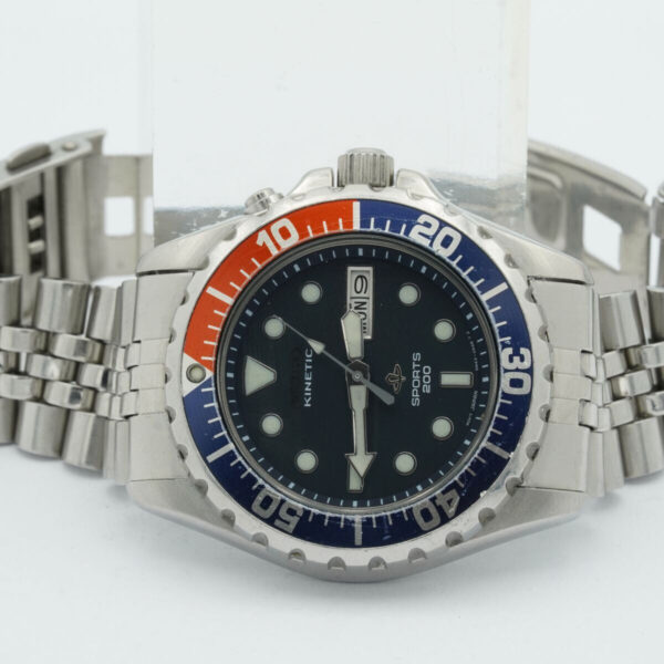 SEIKO KINETIC SPORTS 200 HERREN UHR 36MM VINTAGE ARMBANDUHR 5M43 0A40 RAR Uhrenatelier Halle