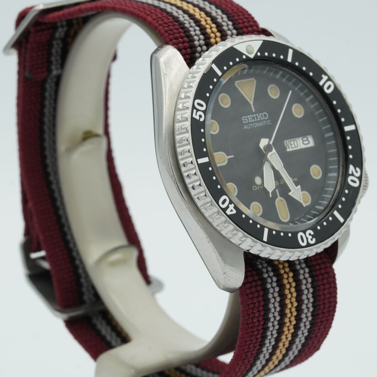SEIKO 5 SPORTS AVOCADO AUTOMATIK HERREN UHR 42MM VINTAGE ARMBANDUHR SKX007 Uhrenatelier Halle