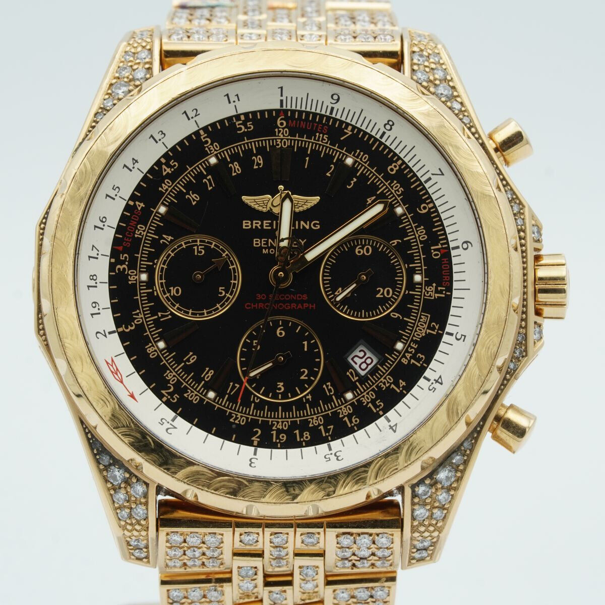 Breitling iced out hotsell